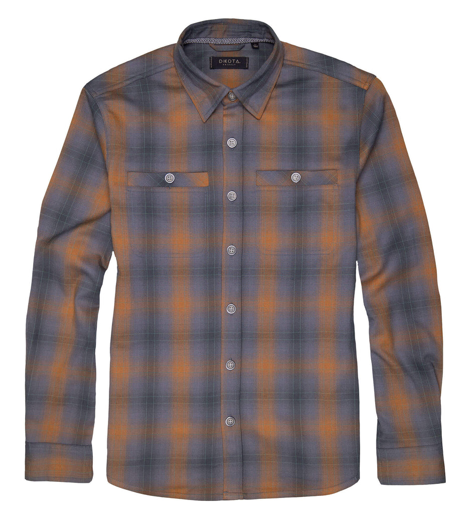 取寄) ダコタグリズリー ラース プレイド フランネル シャツ - ロング